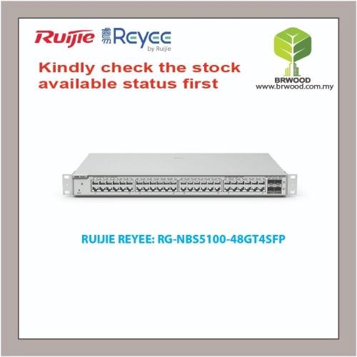 RUIJIE REYEE RG-NBS5100-48GT4SFP: 48GE C/W 4 SFP GIGABIT L2+ CLOUD MANAGED SWITCHES