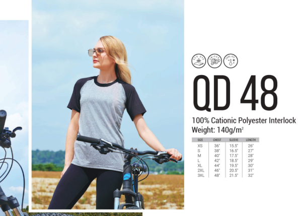 Mircofiber Round Neck Shirt - QD 48 Dry Fit Shirt Uniform & Caps Selangor, Malaysia, Kuala Lumpur (KL) Supplier, Suppliers, Supply, Supplies | Gift Tree Enterprise