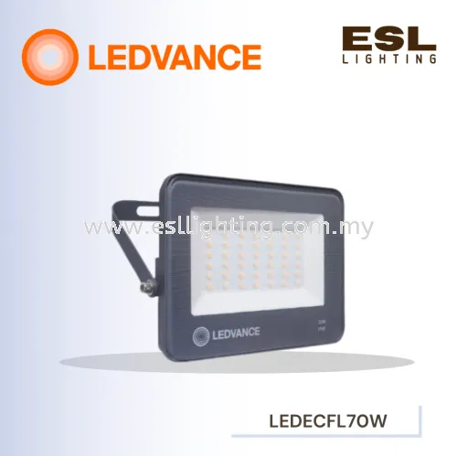 LEDVANCE LED ECO FLOODLIGHT/SPOTLIGHT 70W POWER FACTOR 0.9 3000K 4000K 6500K OUTDOOR LIGHT