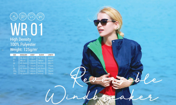 Reversible Windbreaker - WR 01 Windbreaker & Hoodie Uniform & Caps Selangor, Malaysia, Kuala Lumpur (KL) Supplier, Suppliers, Supply, Supplies | Gift Tree Enterprise