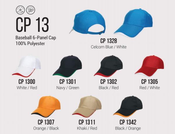 6 Panel Polyester Cap - CP 13 Caps Uniform & Caps Selangor, Malaysia, Kuala Lumpur (KL) Supplier, Suppliers, Supply, Supplies | Gift Tree Enterprise