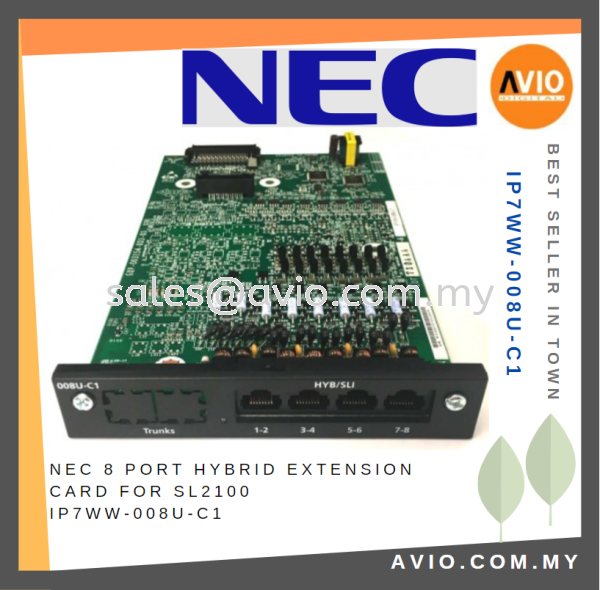 NEC 8 port Hyrid Extension Phone Line Card for SL2100 IP7WW-008U-C1 NEC Johor Bahru (JB), Kempas, Johor Jaya Supplier, Suppliers, Supply, Supplies | Avio Digital