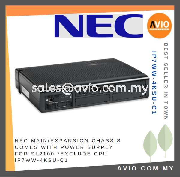 NEC Main Expansion Chassis comes with Power Supply for SL2100 PABX Phone IP7WW-4KSU-C1 NEC Johor Bahru (JB), Kempas, Johor Jaya Supplier, Suppliers, Supply, Supplies | Avio Digital