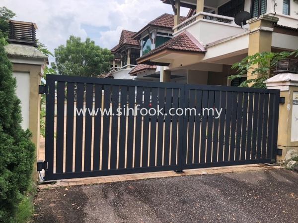 ALUMINIUM SWING GATE ALUMINIUM SWING GATE ALUMINIUM GATE Johor Bahru (JB), Senai, Selangor, Kuala Lumpur (KL), Klang, Seremban Installation, Services, Repair, Supplier | Sin Fook Electrical Alarm and Auto Gate Sdn. Bhd.