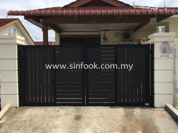 ALUMINIUM SWING GATE ALUMINIUM SWING GATE ALUMINIUM GATE Johor Bahru (JB), Senai, Selangor, Kuala Lumpur (KL), Klang, Seremban Installation, Services, Repair, Supplier | Sin Fook Electrical Alarm and Auto Gate Sdn. Bhd.