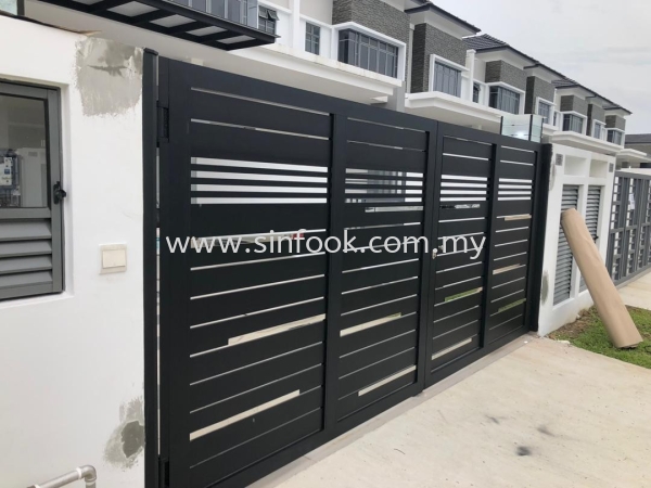 ALUMINIUM SWING GATE ALUMINIUM SWING GATE ALUMINIUM GATE Johor Bahru (JB), Senai, Selangor, Kuala Lumpur (KL), Klang, Seremban Installation, Services, Repair, Supplier | Sin Fook Electrical Alarm and Auto Gate Sdn. Bhd.