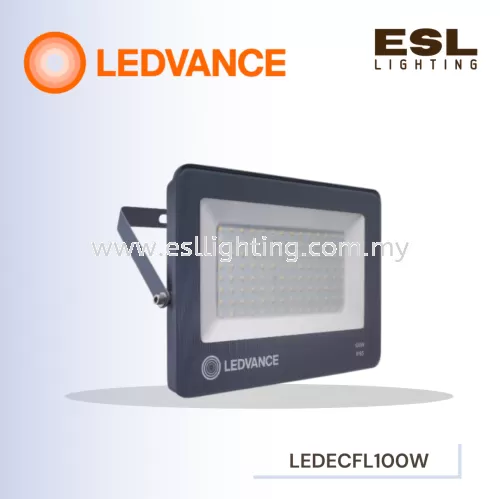 LEDVANCE LED ECO FLOODLIGHT/SPOTLIGHT 100W POWER FACTOR 0.9 3000K 4000K 6500K OUTDOOR LIGHT