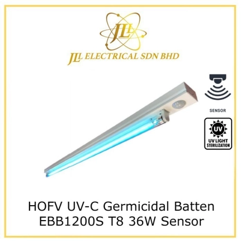  HOFV UV-C Germicidal Batten EBB1200S T8 36W/SSR 1300mm DISINFECTION LAMP WITH SENSOR- SUITABLE FOR OFFICES, STORE, TOILET, ROOM 