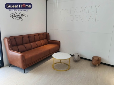 Pro Family Dental Sofa Penang Tanjung Bunga Penang 3 seaters modern sofa brown Dentist Doctor favourite