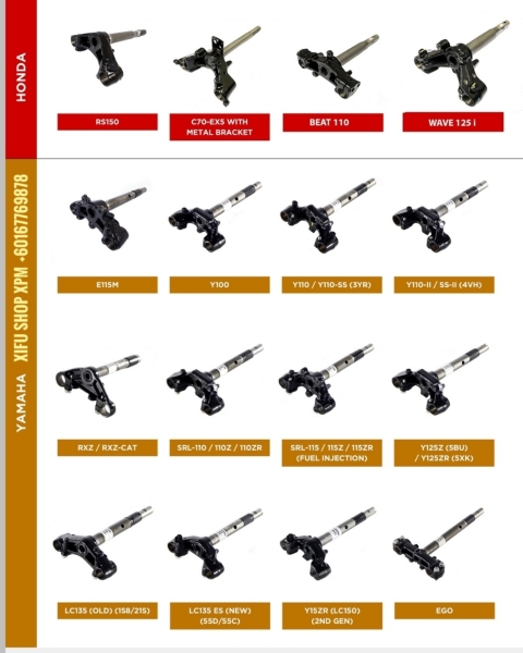 STEERING STEM PARTS CATALOG  Others Johor Bahru JB Supply Suppliers | X Performance Motor