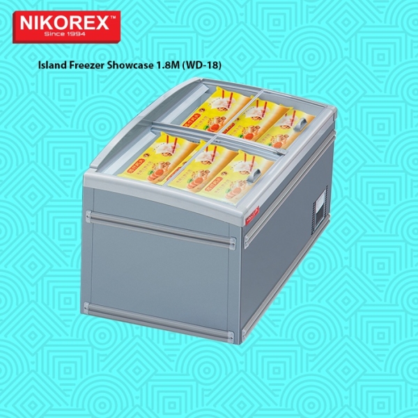 140301 - Island Freezer Showcase 1.8M (WD-18) FREEZER CHILLER AND FREEZER Malaysia, Johor Bahru (JB), Kuala Lumpur (KL), Selangor, Melaka, Perak, Pahang, Singapore Supplier, Manufacturer, Supply, Supplies | Nikorex Display Products (M) Sdn Bhd