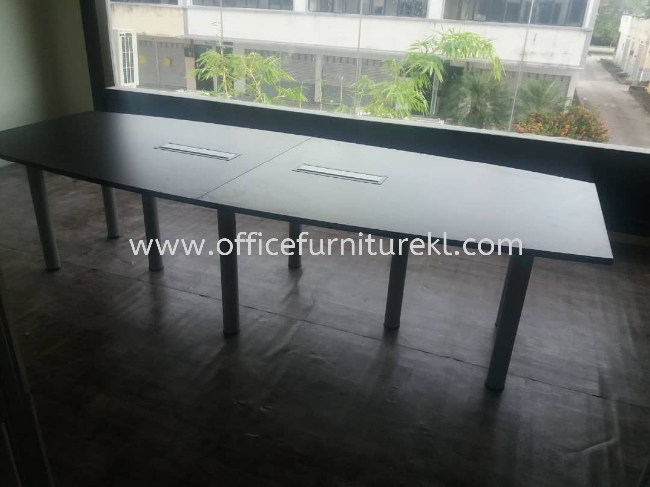 FREE DELIVERY & INSTALLATION QAMAR MEETING OFFICE TABLE l BOAT SHAPE OFFICE FURNITURE l HICOM INDUSTRIAL ESTATE l SHAH ALAM l SELANGOR