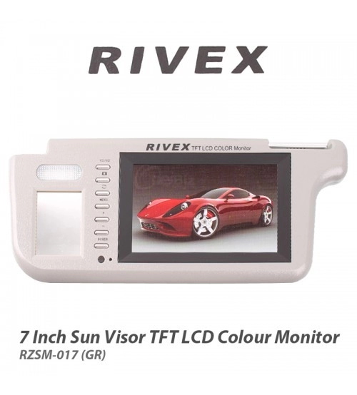 Rivex 7" TFT LCD Sunvisor Monitor - AV-RZSM017