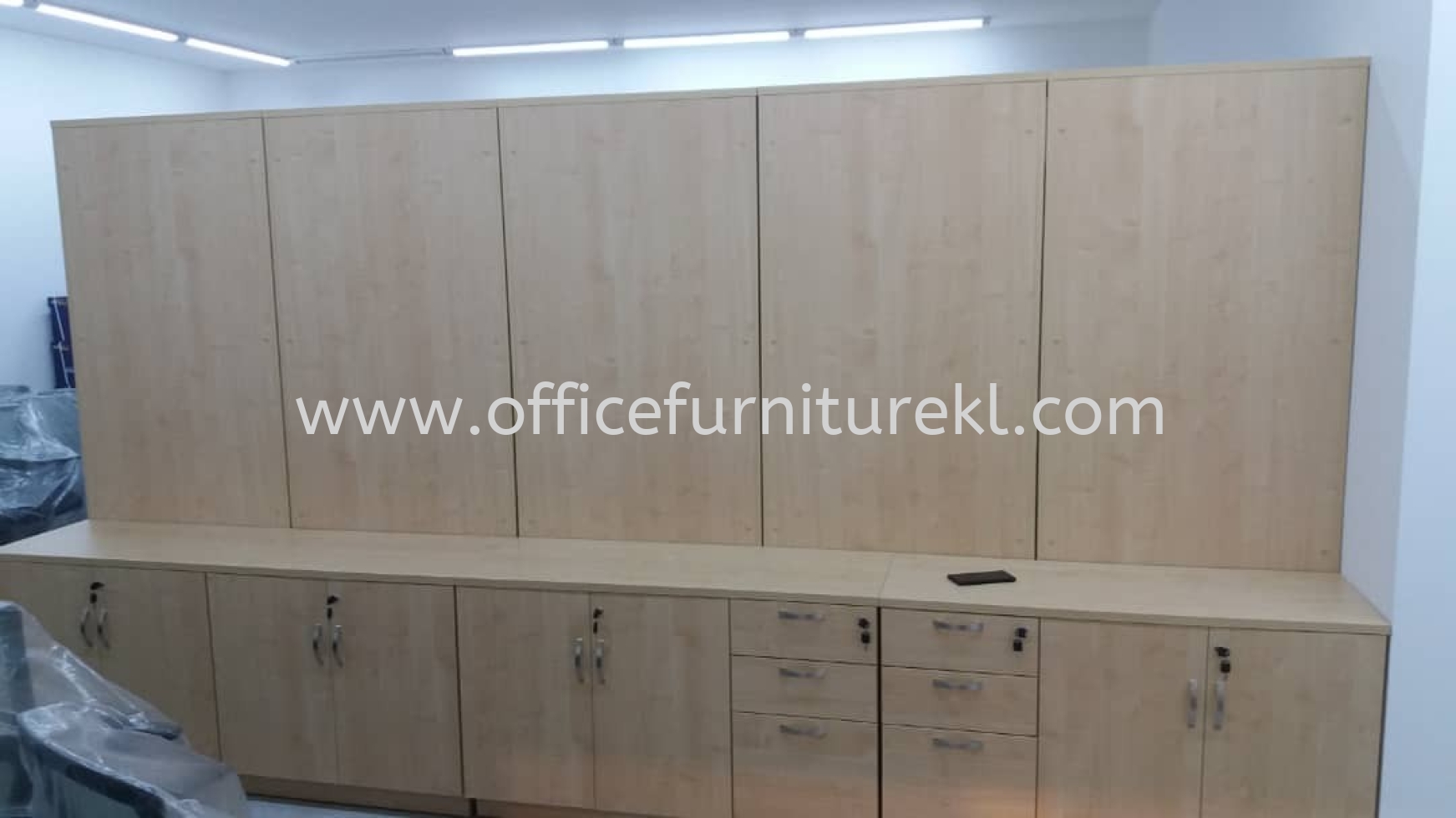 FREE DELIVERY & INSTALLATION Q-YDD 7160 DUAL LOW OFFICE CABINET l Q-YD 21 HIGH OFFICE CABINET l WOODEN CABINET OFFICE FURNITURE l MUTIARA DAMANSARA l PETALING JAYA l SELANGOR