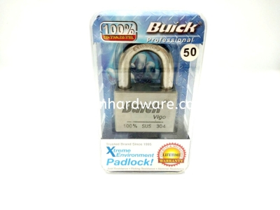 BUICK 100% PROF STAINLESS STEEL PAD LOCK