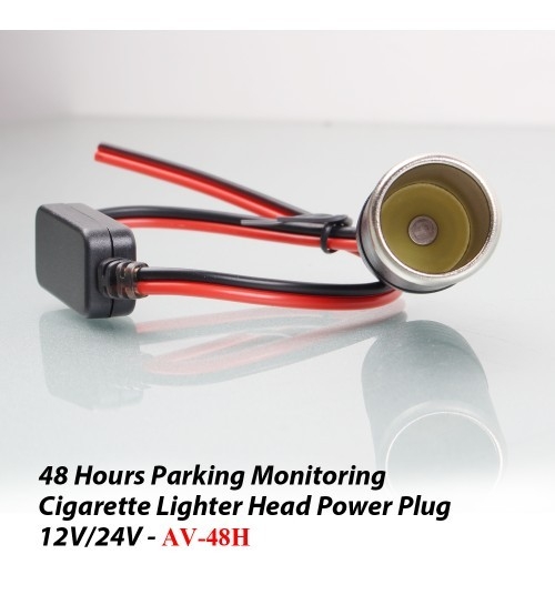 48 Hours Parking Monitoring Cigarette Lighter Head Power Plug - AV-48H