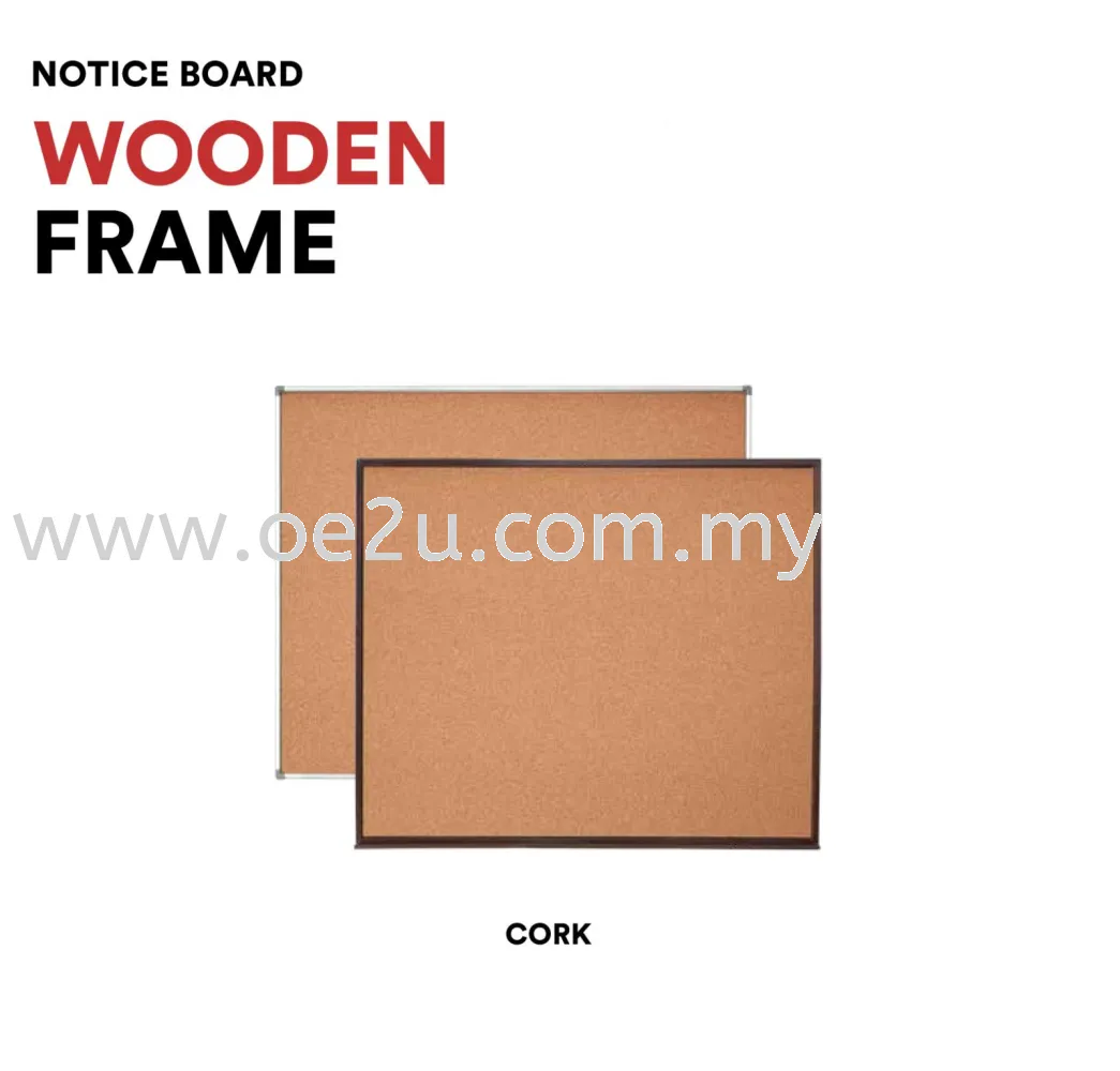 Classic Wooden Frame Notice Board (Cork Board)