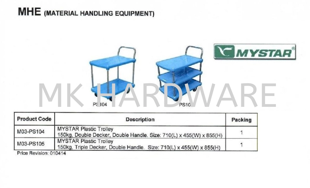 PLASTIC TROLLEY