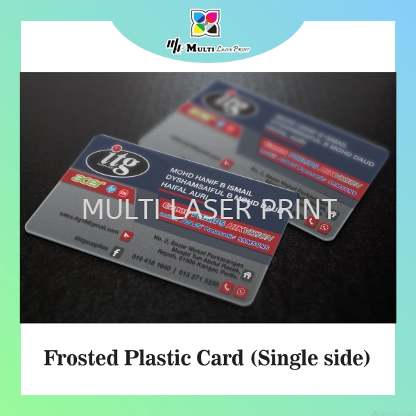 Frosted Plastic Card Name Card / Thank You Card / Invitation Card Perlis, Malaysia, Kangar Printing, Services, Supplier, Supply | MULTI LASER PRINT