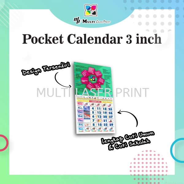 Mini 3" Horse Calendar Seasonal Products  Perlis, Malaysia, Kangar Printing, Services, Supplier, Supply | MULTI LASER PRINT