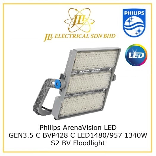 Philips ArenaVision LED GEN3.5 C BVP428 C LED1480/957 1340W S2 BV LED  Floodlight PHILIPS LIGHTING PHILIPS HIGHBAY Kuala Lumpur (KL), Selangor,  Malaysia Supplier, Supply, Supplies, Distributor | JLL Electrical Sdn Bhd