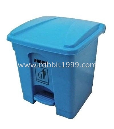 RABBIT STEP ON BIN - 30lt - blue