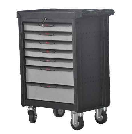  Professional Roller Cabinets - Black / Silver 
