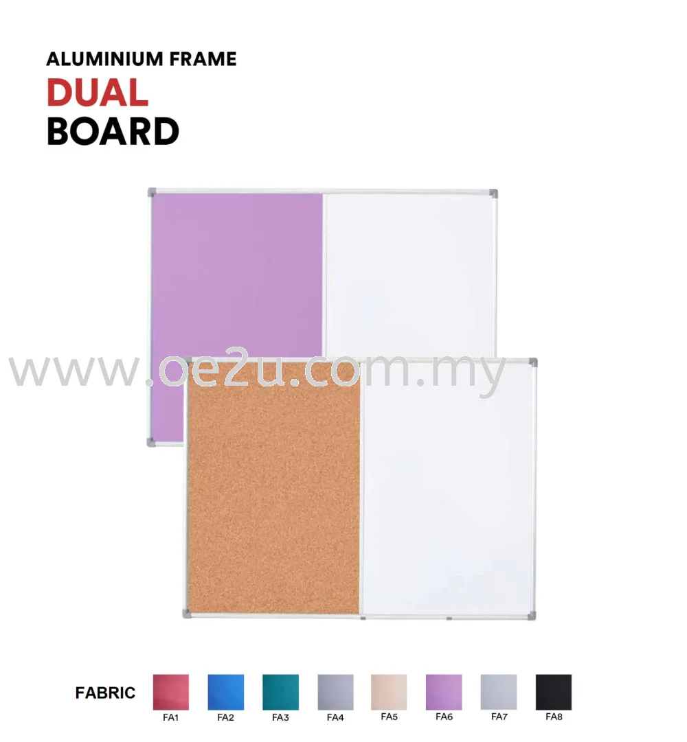 Dual Board (Fabric Board + Whiteboard)