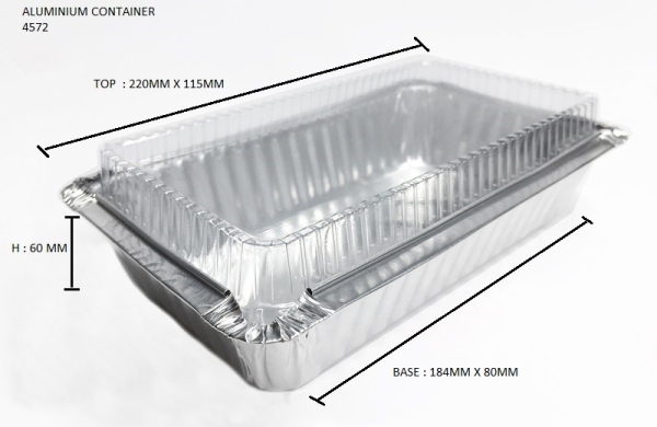 4572-P STAR PRODUCTS ALUMINIUM CONTAINER WITH LID  Rectangle Shape Aluminium Container Aluminium Penang, Malaysia, George Town Supplier, Wholesaler, Supply, Supplies | Hong Yap Trading Company