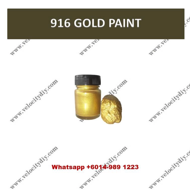 （916水性金漆）916 Water Base Gold Paint/Cat Emas 1kg & 250gm