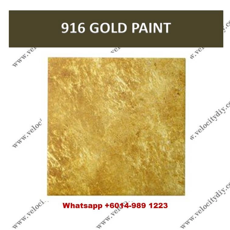 （916水性金漆）916 Water Base Gold Paint/Cat Emas 1kg & 250gm