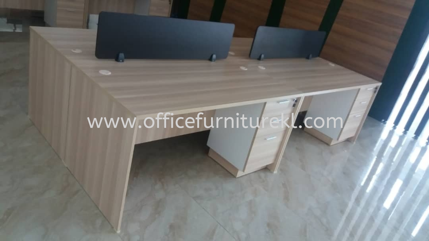 FREE DELIVERY & INSTALLATION WRITING OFFICE TABLE EXT 157 l FIXED OFFICE PEDESTAL 2D1F B-YHP 3 l DESKING OFFICE PANEL l WORKSTATION OFFICE FURNITURE l IOI BUSINESS PARK l PUCHONG l TOP 10 BEST RECOMMEND