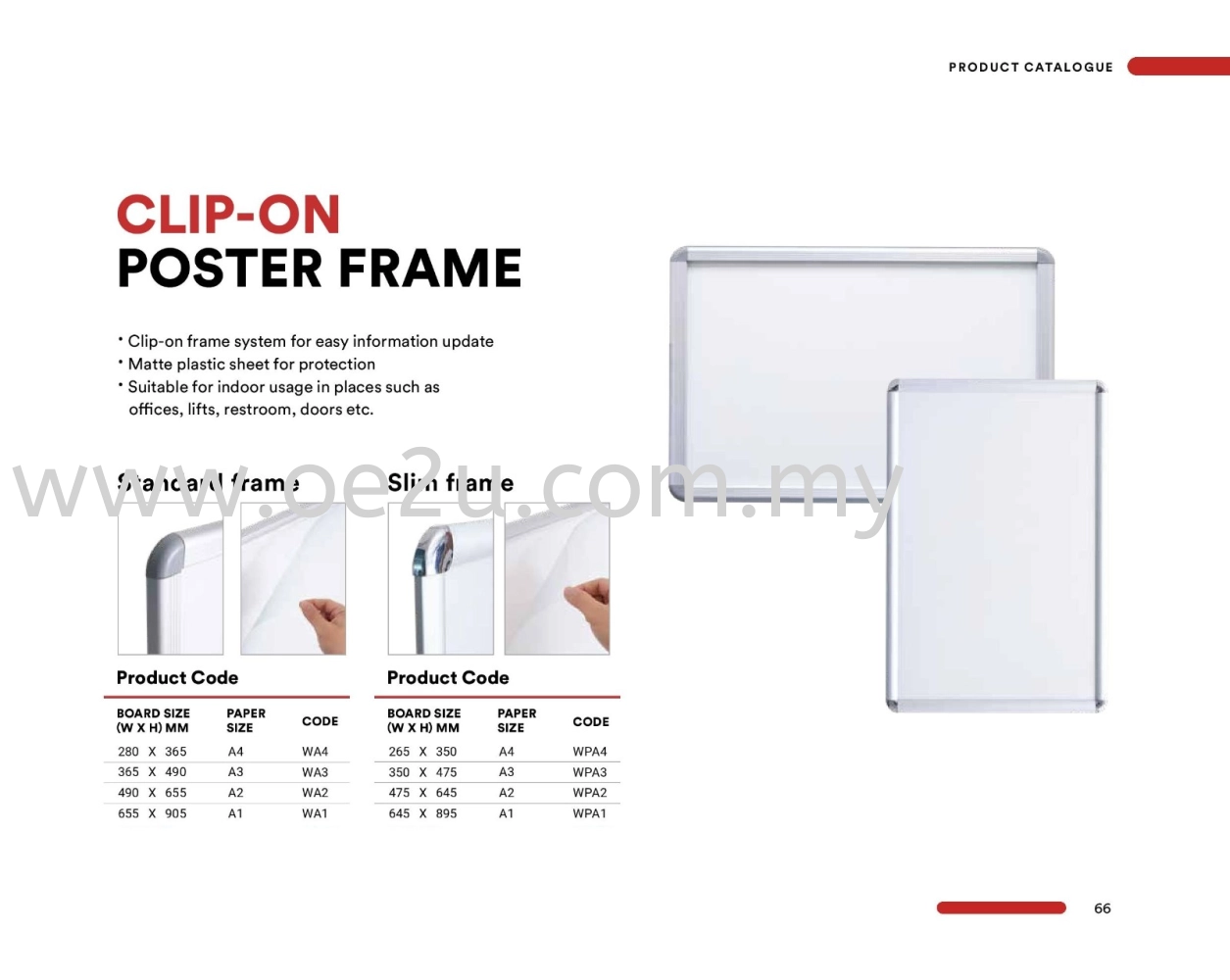 Clip-On Poster Frame (Standard Frame)