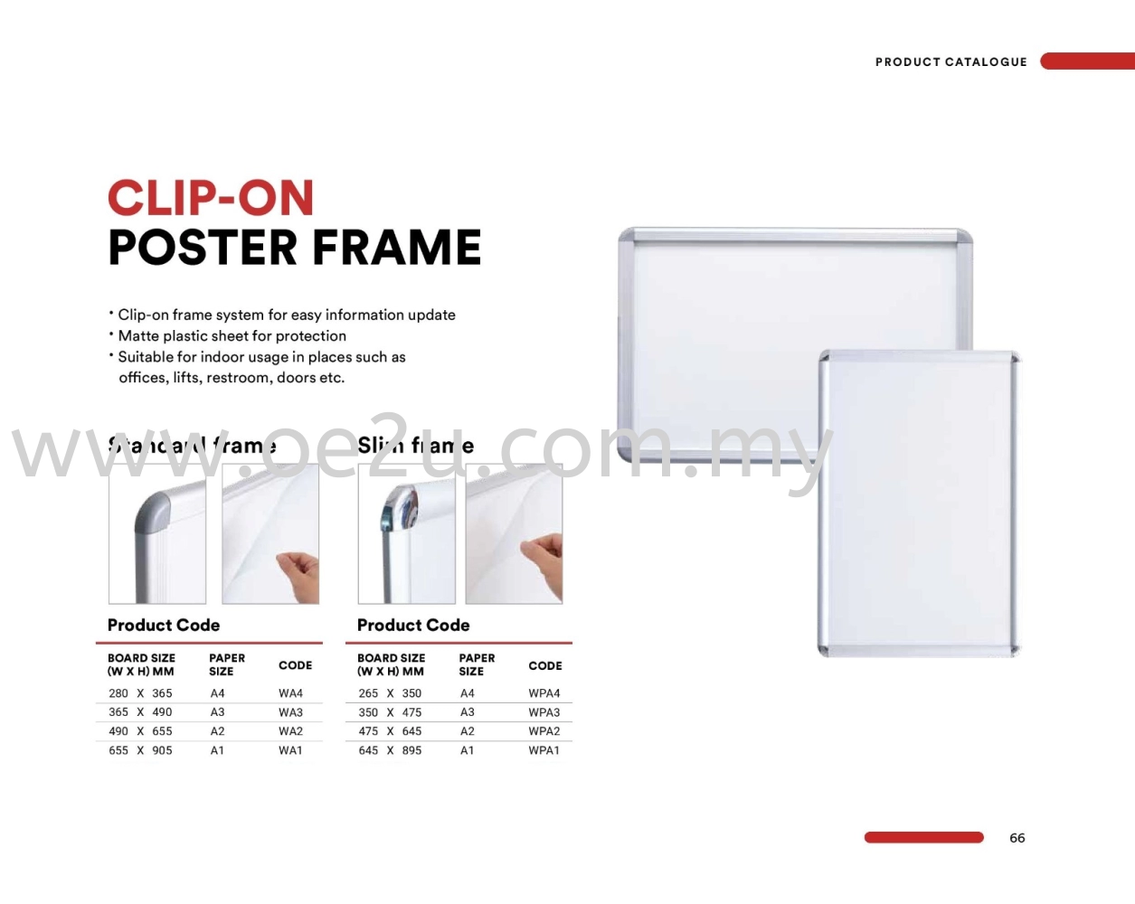 Clip-On Poster Frame (Slim Frame)