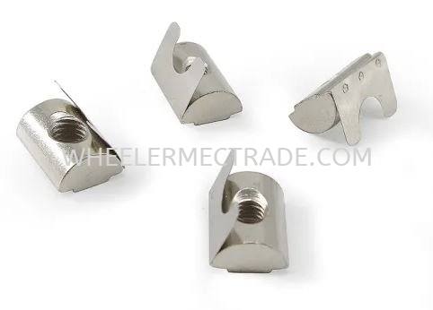 M4, M5, M6, M8 Spring Nut for 45 mm Alu Profile P10 Series Nuts Aluminium  Profile