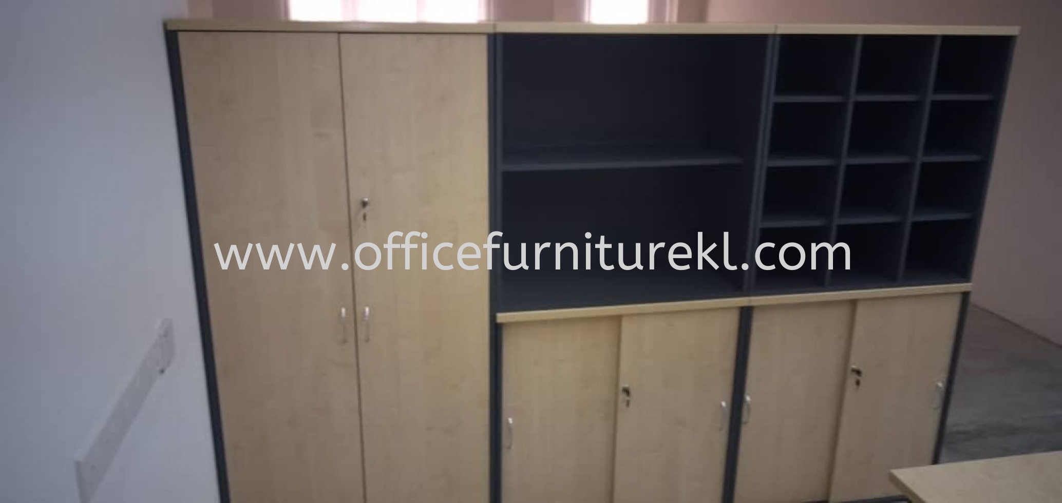 FREE DELIVERY & INSTALLATION MEDIUM OFFICE CABINET GW 747 l LOW OFFICE CABINET GS 880 l LOW OFFICE CABINET GO 880 l WOODEN CABINET OFFICE FURNITURE l TITIWANGSA l KUALA LUMPUR l TOP 10 BEST SELLING