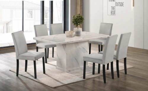 Marble Table Dinning Set Table with Chairs 