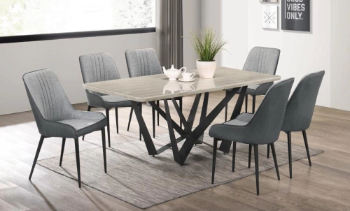 Marble Table Dinning Set Table with Chairs 