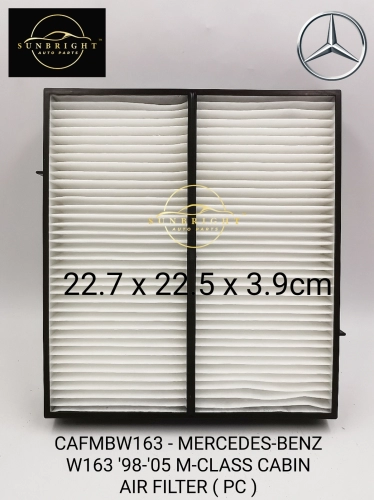 CAFMBW163 - MERCEDES-BENZ W163 '98-'05 M-CLASS CABIN AIR FILTER ( PC )