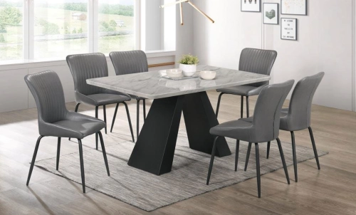 Marble Table Dinning Set Table with Chairs 