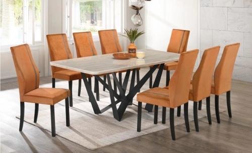 Marble Table Dinning Set Table with Chairs 