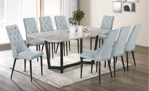 Marble Table Dinning Set Table with Chairs 