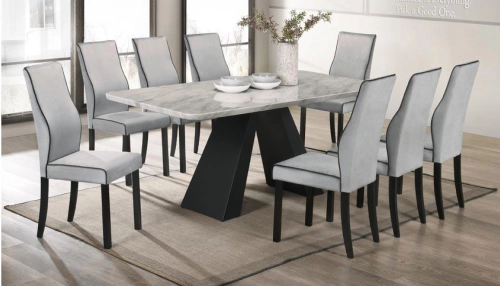 Marble Table Dinning Set Table with Chairs 