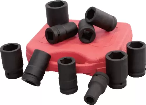 10Pc 3/4" Dr. Metric Impact Socket Set