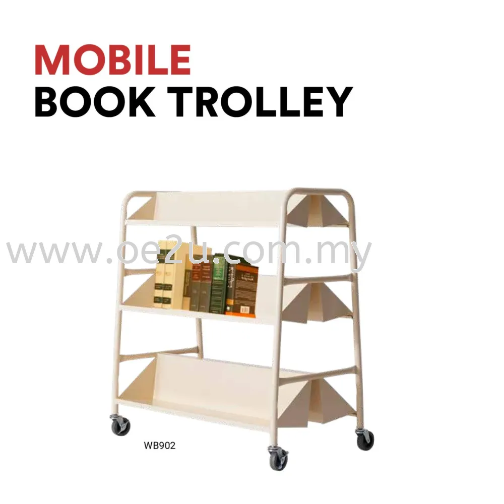 Mobile Book Trolley (WB902)