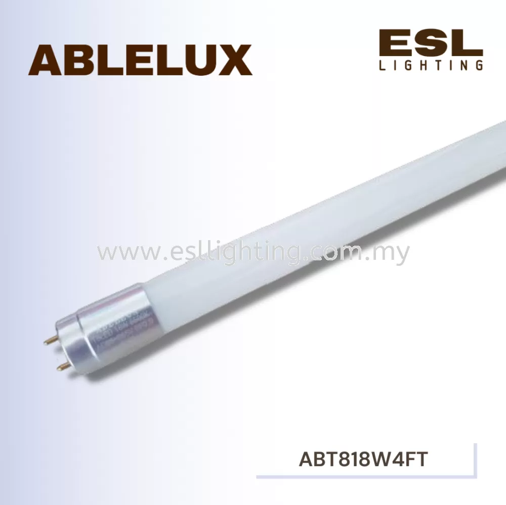 ABLELUX T8 LED TUBE 1200MM 4FT 6500K POWER FACTOR 0.9 1980 LUMEN AC85 - 265V 