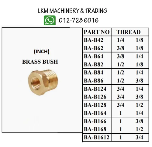 Brass Bush(Inch)