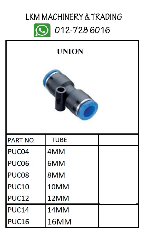 Pneumatic Fitting - Push In