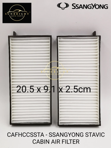 CAFHCCSSTA - SSANGYONG STAVIC CABIN AIR FILTER