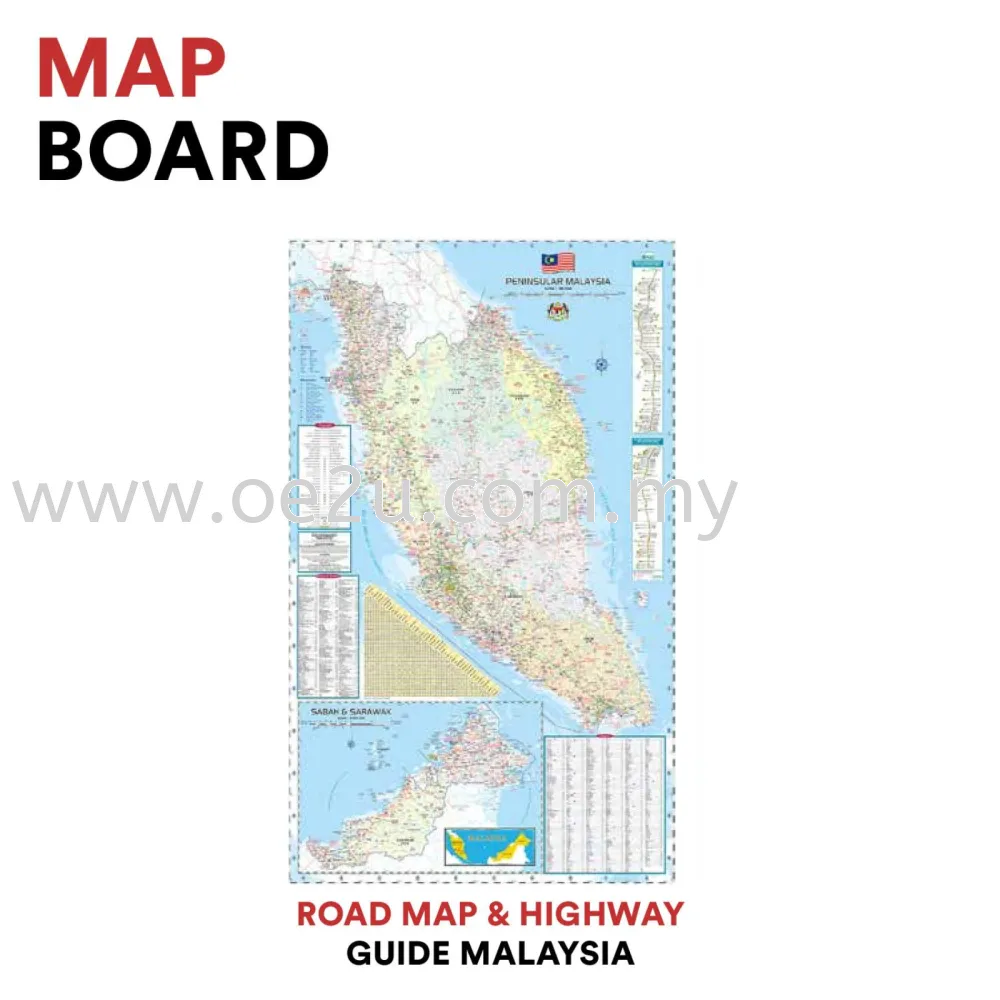 Map Board (Road Map & Highway Guide Malaysia)